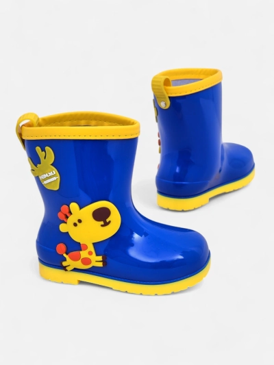 Royalfashion Dětské gumové boty s nášivkami Good Time