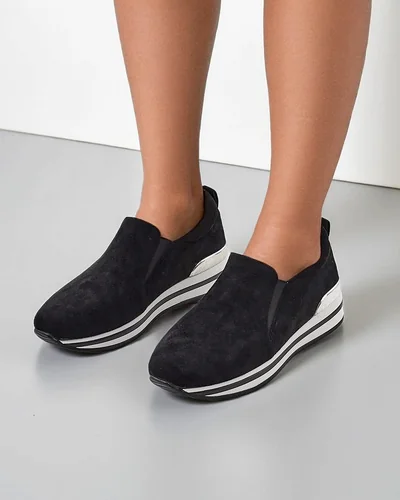 Royalfashion Dámské ekologické semišové baleríny Rabbite