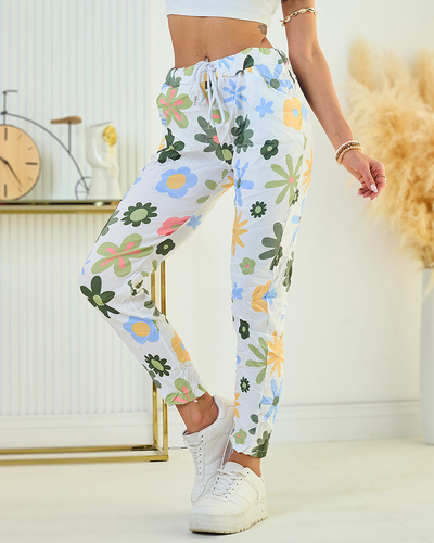 Royalfashion Жіночі брюки з квіткової тканини
