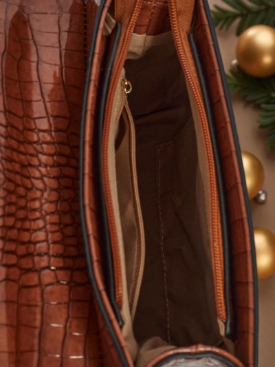 Lakovaná Malá dámská kabelka z ekokůže Orlina