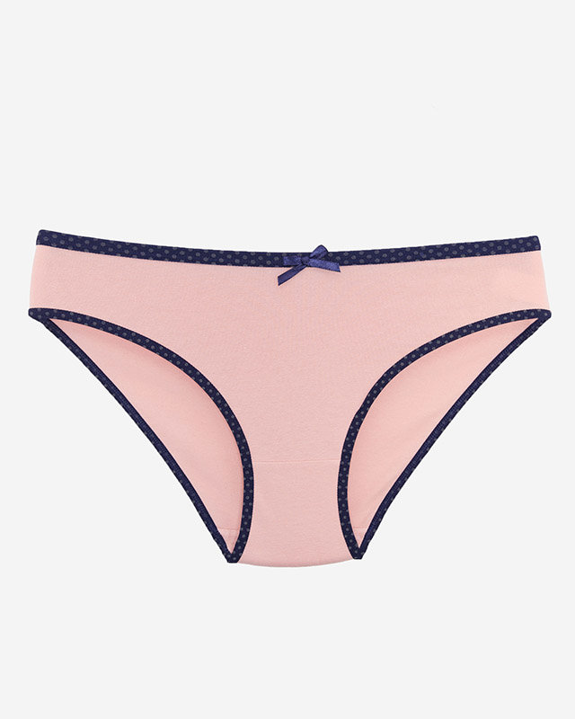 Dámské kalhotky z pudrované bavlny s puntíky - Spodní prádlo