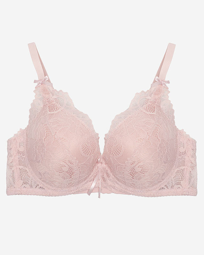 Dámská podprsenka s krajkou v růžové barvě - Spodní prádlo