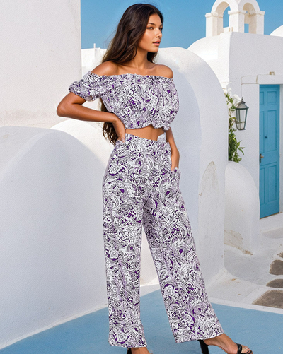 Royalfashion Dvoudílný dámský komplet s potiskem