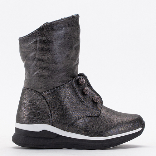 Дитячі черевики з графіту з фіанітами Kositi - Взуття