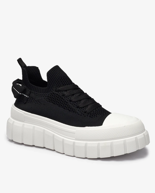 Чорні жіночі кеди на платформі Feksid- Footwear