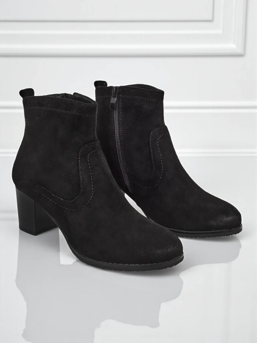 Жіночі ботильйони еко замшеві на підборах Crimson Echo