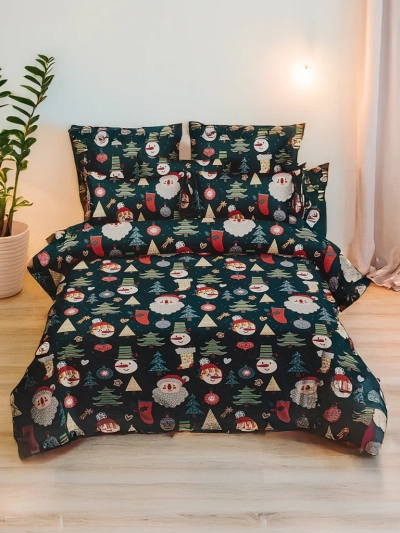Royalfashion Vánoční ložní prádlo 160x200 sada 3-DÍLNÁ