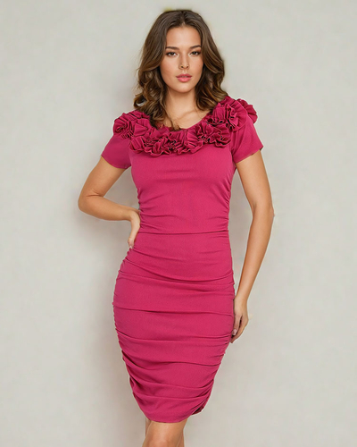 Royalfashion Zmačkané dámské mini šaty