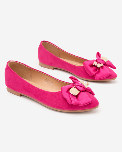 Royalfashion Жіночі балетки з загостреним носком та бантом Retripo