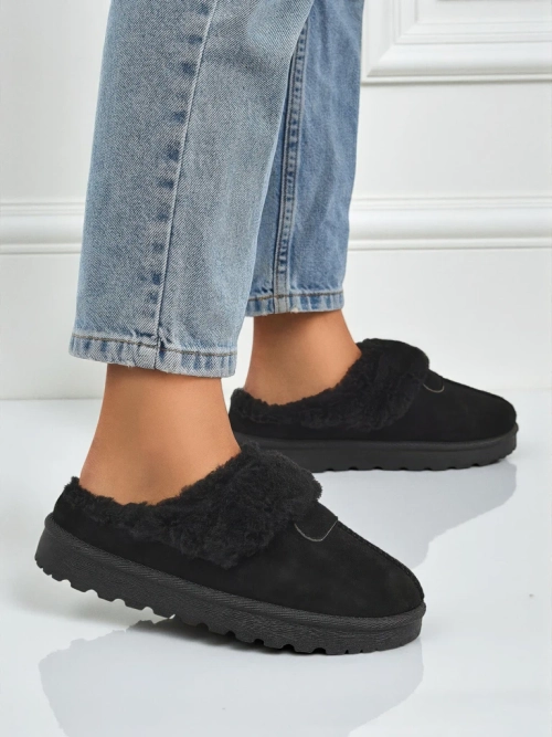 Короткі жіночі черевики a'la снігоходи з хутром Velour Fang