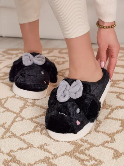 Royalfashion Dámské kožené pantofle s mašlí Savos