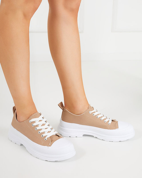 OUTLET Коричневі жіночі спортивні кросівки Cresoma - Взуття