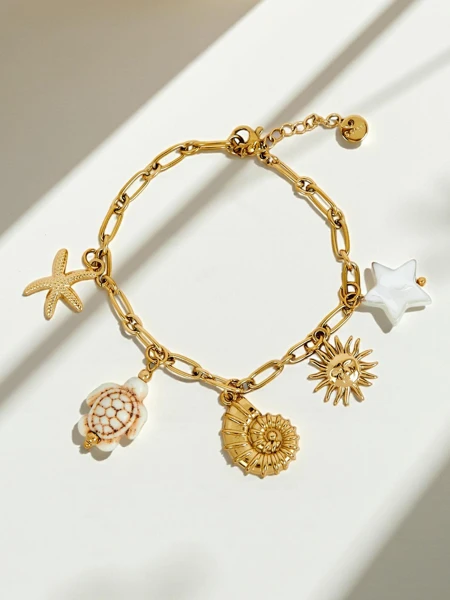 Náramek Poseidon Mare Stella s Mořskými Motivy