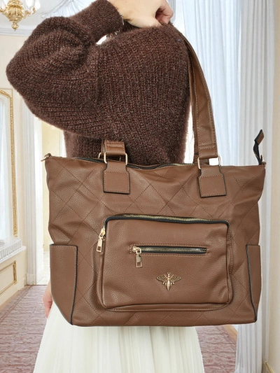 Dámská shopper kabelka z eko kůže prošívaná Marvaya