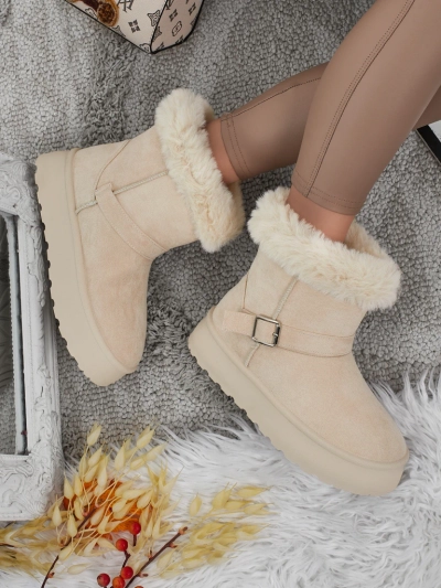 Royalfashion Krátké boty a'la sněhule dámské Myrelle