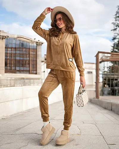 Royalfashion Dámský komplet a'la velur