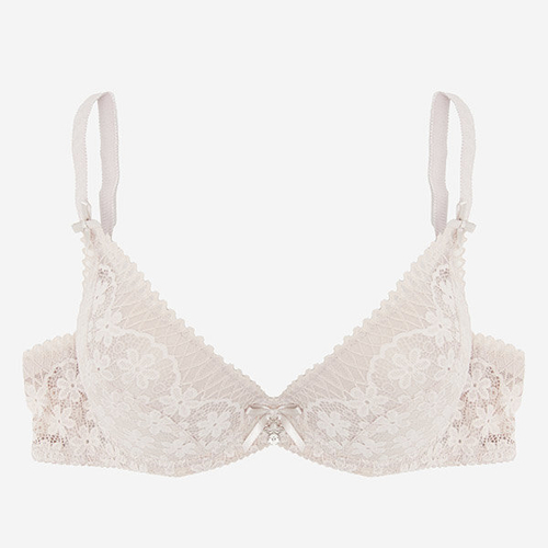 Світло-коричневий жіночий бюстгальтер з мереживом - Нижня білизна