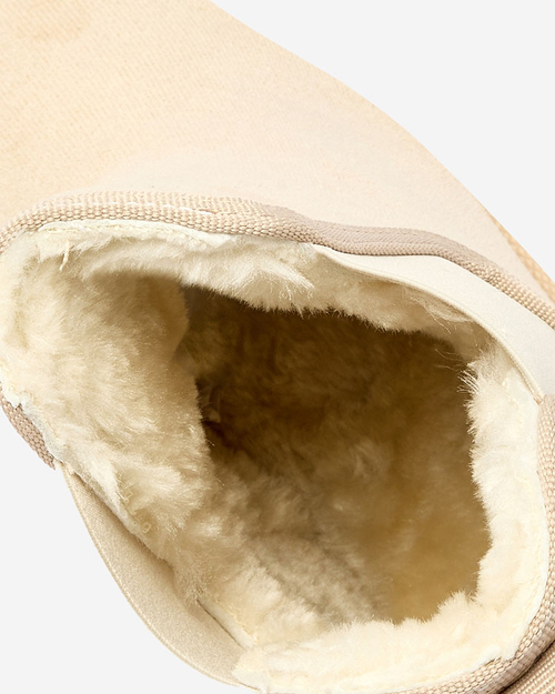 Royalfashion Бежеві жіночі черевики на платформі Stiellsia