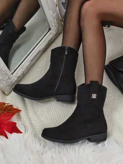 Dámské kotníkové boty z eko-semiše Kelmoria