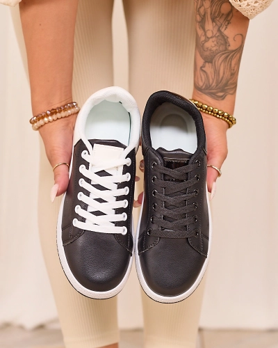 Royalfashion Černobílá dámská sportovní obuv Classic Vibes