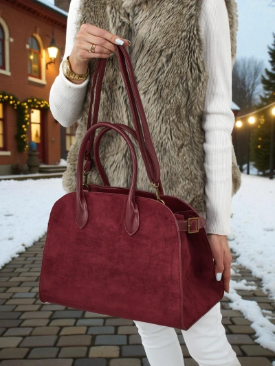 Dámská shopper kabelka eko semišová Dorelle