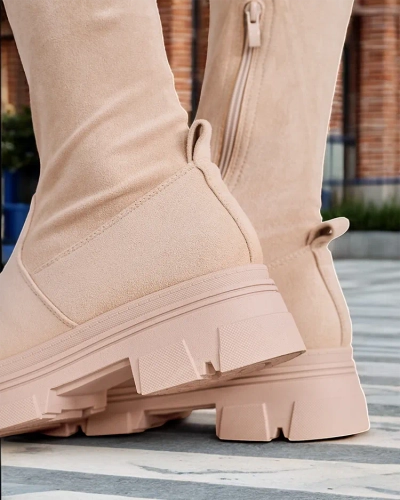 Dámské slip-on nadkolenky boty Royalfashion Aniaf