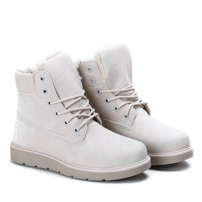 OUTLET Be Happy, бежеві, утеплені туристичні черевики - Взуття