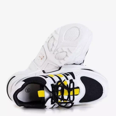 OUTLET Жіночі чорно-білі кросівки на платформі Soyea - Взуття