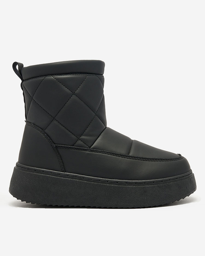Royalfashion Černé dámské boty a'la snow boots Kacecica