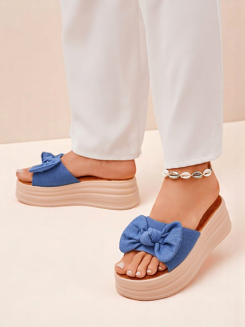 Royalfashion Жіночі шльопанці на платформі Givan