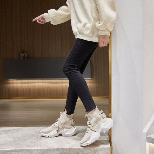 Кремові жіночі кросівки Owami