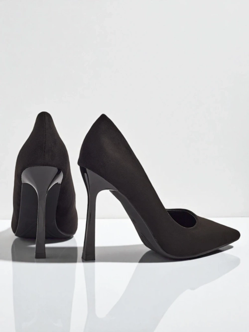 Жіночі туфлі-човники на шпильці еко замшеві Belunika