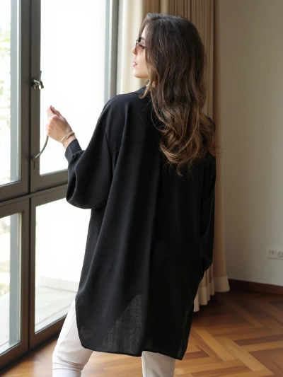 Royalfashion Dlouhá oversized košile pro ženy
