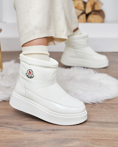 Royalfashion Жіночі снігоступи Ademra білого кольору