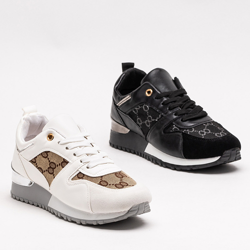 Чорні жіночі кросівки з принтом Engla