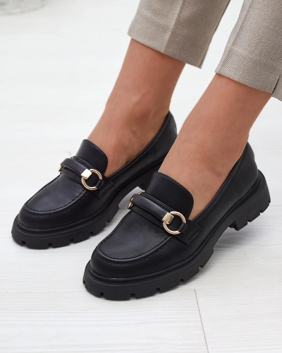 Жіночі мокасини чорного кольору Desise- Footwear
