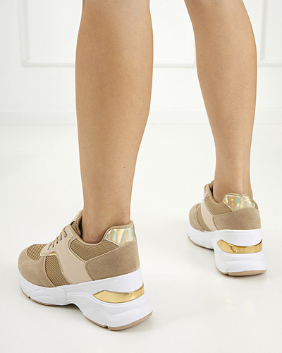 Hnědé sportovní boty tenisky Mariuopo - Obuv