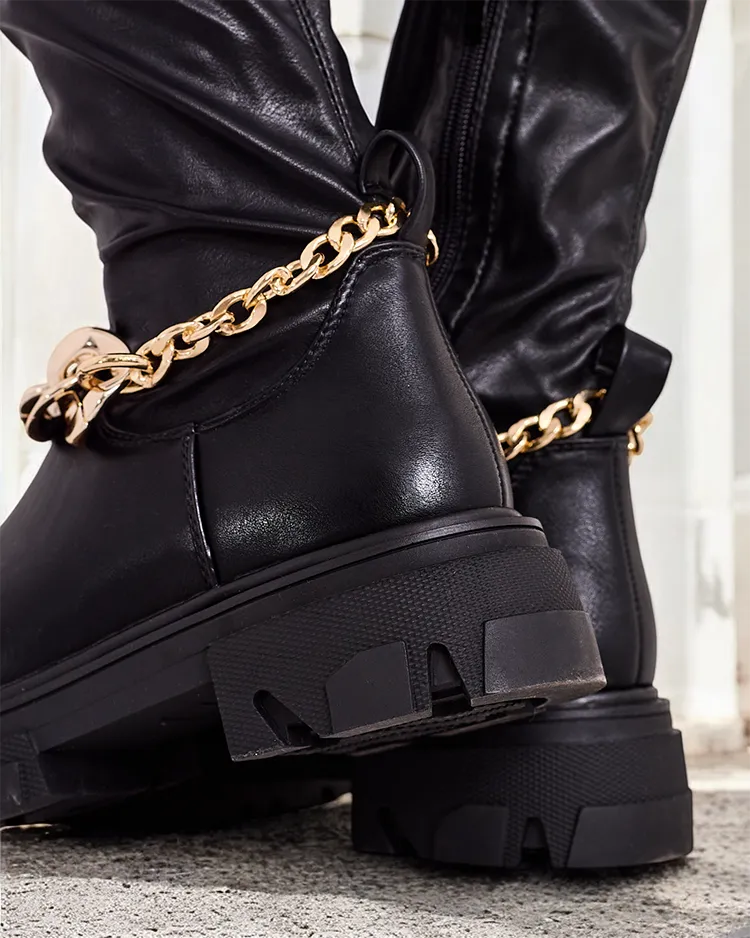 Royalfashion Dámské kozačky nad kolena Essef