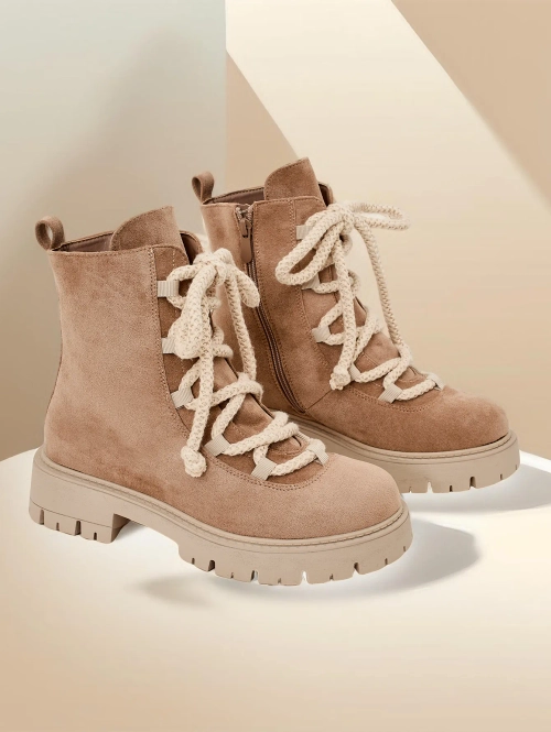 Жіночі шнурувальні чоботи Royalfashion Vemioz