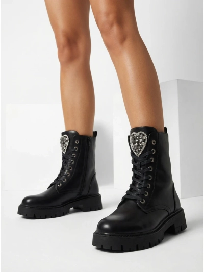 Жіночі Ботильйони Luna Чорні Шкіряні Елегантні на Осінь