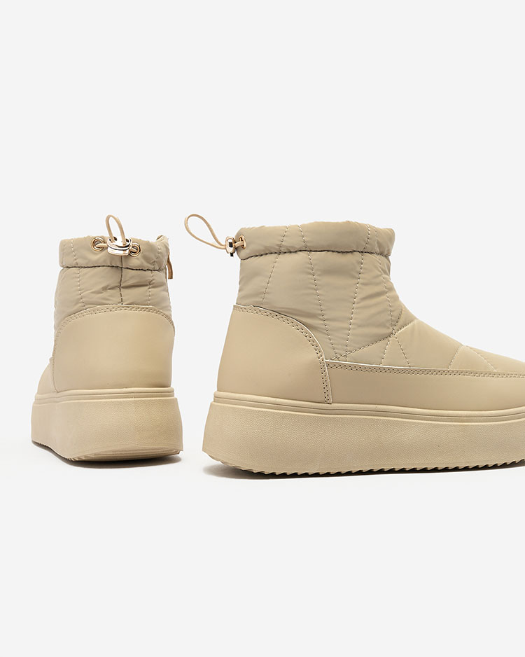 Royalfashion Dámské sněhule ve světle hnědé barvě Armeda