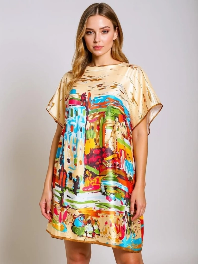 Pareo Melodia Venezia by Royalfashion – кольорове парео до колін з поліестеру