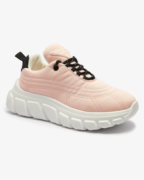 Світло-рожеві жіночі тканинні спортивні кросівки Riotay- Footwear