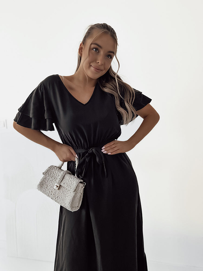 Royalfashion Dámské jednoduché midi šaty