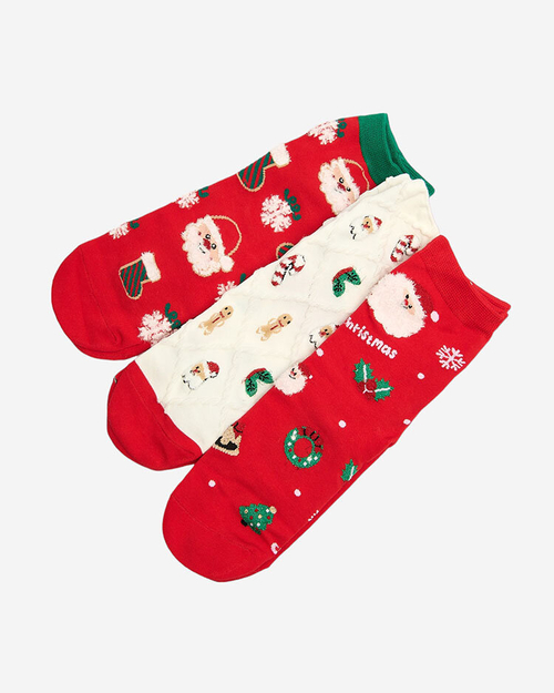 Шкарпетки різдвяні Royalfashion в коробці 3/уп