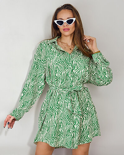 Royalfashion dámské mini šaty se vzorem a'la zebra