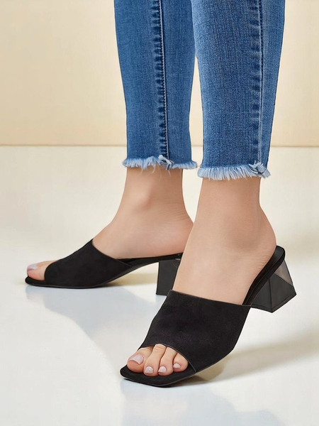 Royalfashion dámské pantofle s dekorativním podpatkem Vollatie