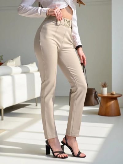 Royalfashion Котонові жіночі трегінги з складкою