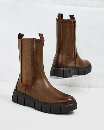 Royalfashion Dámské kozačky na platformě Couell