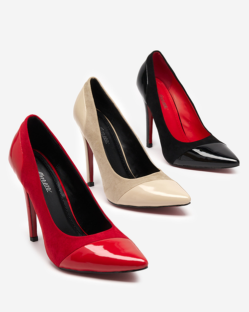 Бежеві жіночі туфлі на підборах Voleris